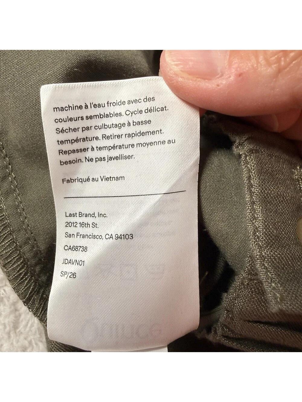 Quince 100% European Linen Pants Men’s M Bayberry Olive Elastic Waist